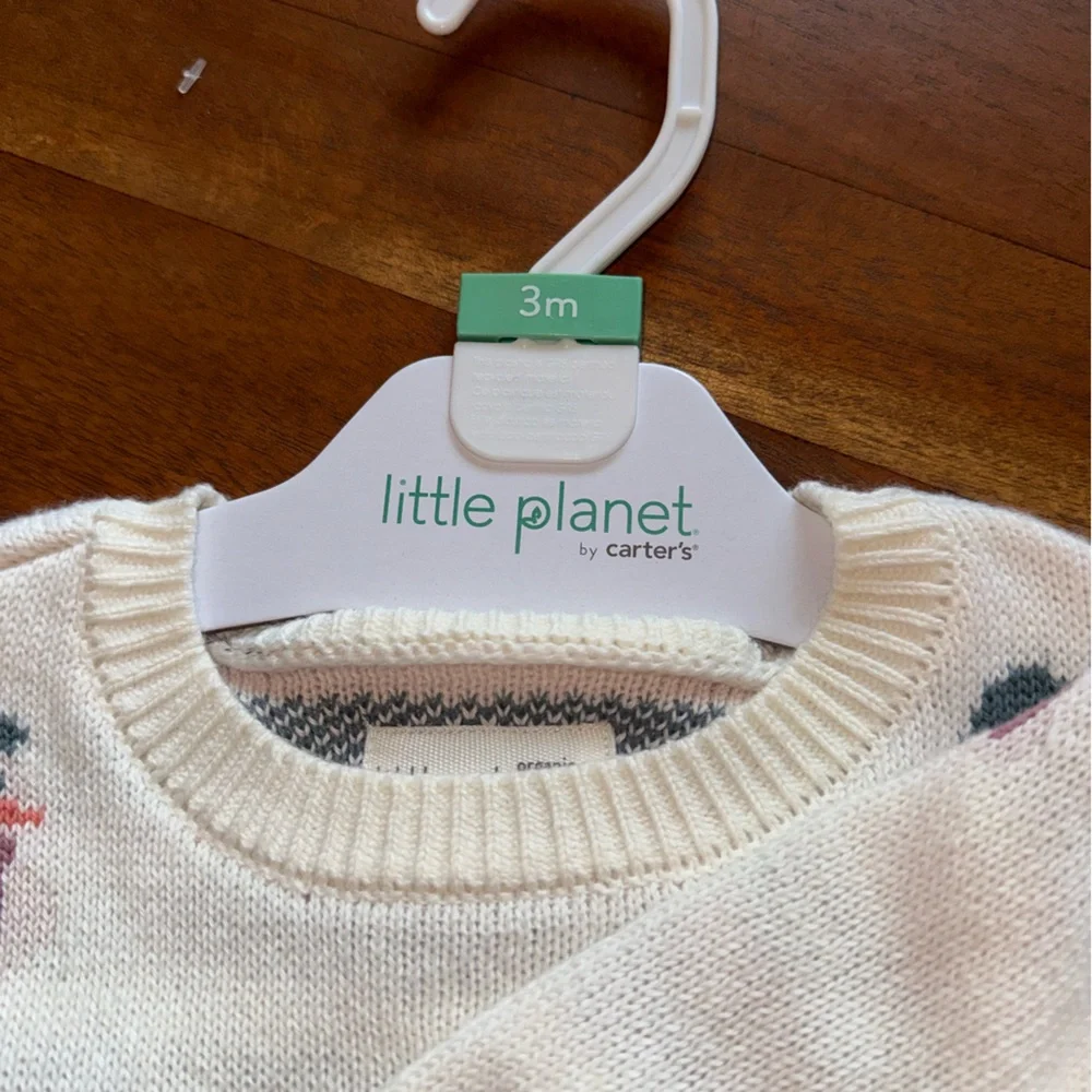 Charming Kids Sweater Set with‎ Snowman Design